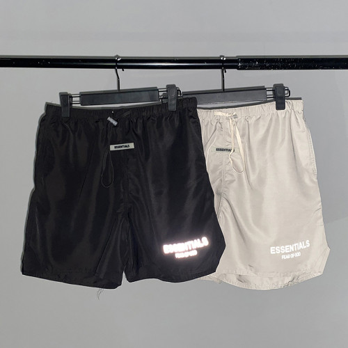 High Quality Fear of God FOG ESSENTIALS Reflective Nylon Loose Shorts ESTC-135