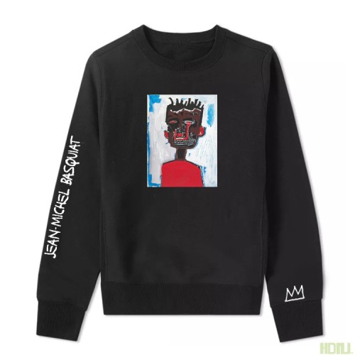 High Quality Jean-Michel Basquiat Artwork Printing Cotton Thin Loose Sweatshirt JMBC-014