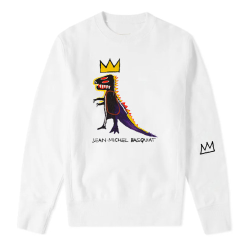 High Quality Jean-Michel Basquiat Artwork Printing Cotton Thin Loose Sweatshirt JMBC-010