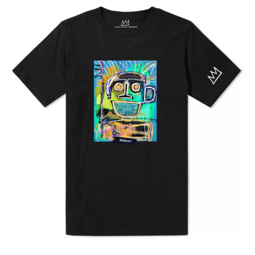 High Quality Jean-Michel Basquiat  Artwork Printing 220G Cotton T-shirt JMBC-007