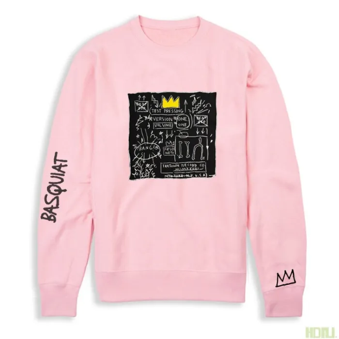 High Quality Jean-Michel Basquiat Artwork Printing Cotton Thin Sweatshirt JMBC-005