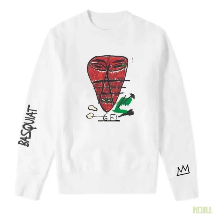 High Quality Jean-Michel Basquiat Artwork Printing Cotton Thin Sweatshirt JMBC-005