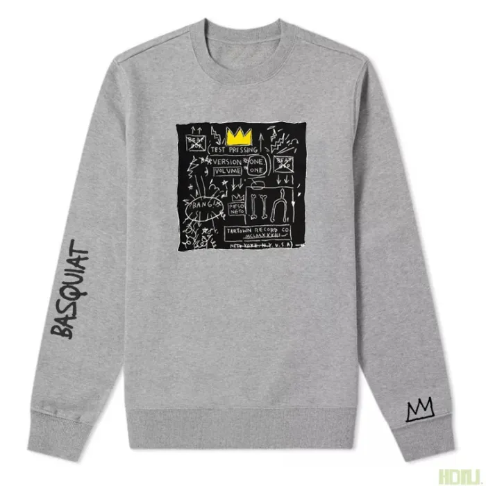 High Quality Jean-Michel Basquiat Artwork Printing Cotton Thin Sweatshirt JMBC-005