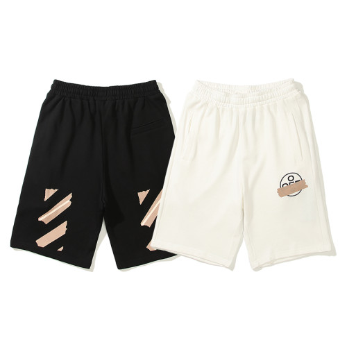 High Quality Off White Cotton EUR Size Shorts OFC-107