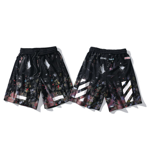 High Quality Off White Cotton EUR Size Shorts OFC-105