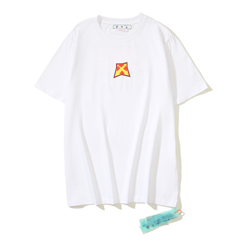 High Quality Off White Cotton EUR Size T-shirt OFC-068