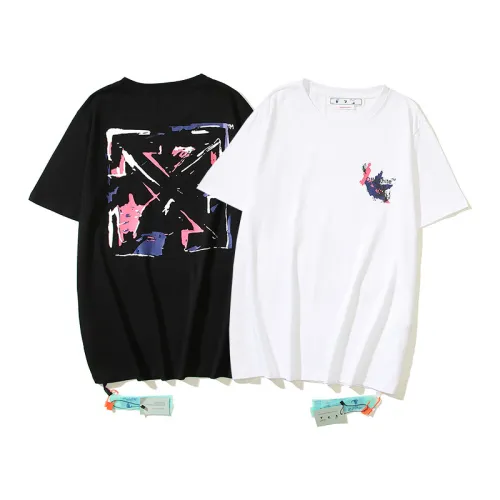 High Quality Off White Cotton EUR Size T-shirt OFC-076