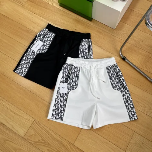 High Quality Dior Drawstring Pocket Zipper Design with Reflective Strips on The Front Beach Shorts SWTK-058
