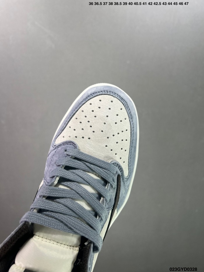 High Quality Nike Travis Scott X Air Jordan 1 Reverse Mocha Sneaker with Box NAJS-020