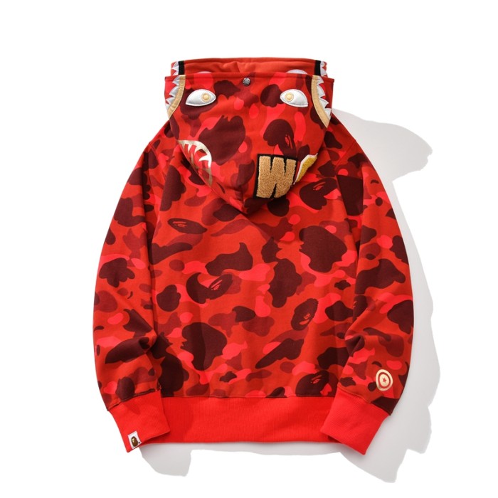 High Quality Bape Cotton Zipper Hoodie Jacket WTBP-007