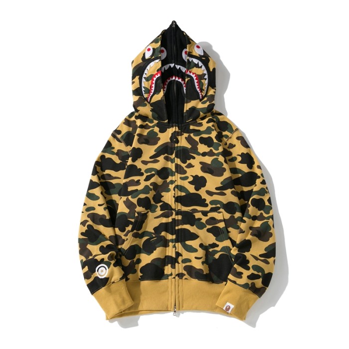 High Quality Bape Cotton Zipper Hoodie Jacket WTBP-011