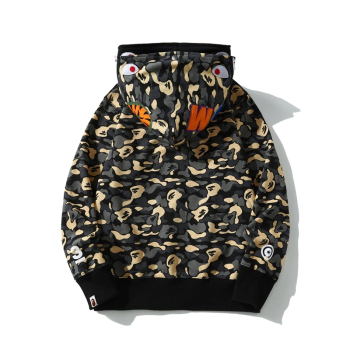 High Quality Bape Cotton Zipper Hoodie Jacket WTBP-003