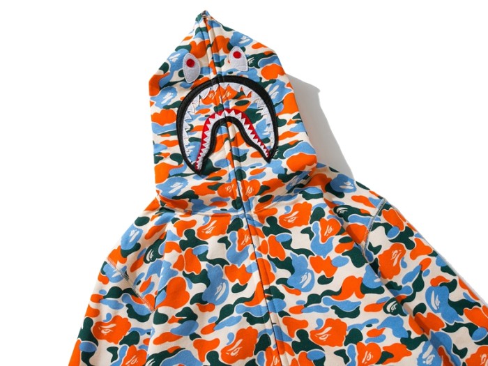 High Quality Bape Cotton Zipper Hoodie Jacket WTBP-012