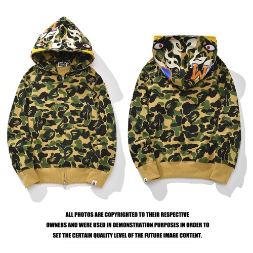 High Quality Bape Cotton Zipper Hoodie Jacket WTBP-009