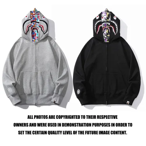 High Quality Bape Cotton Zipper Hoodie Jacket WTBP-001