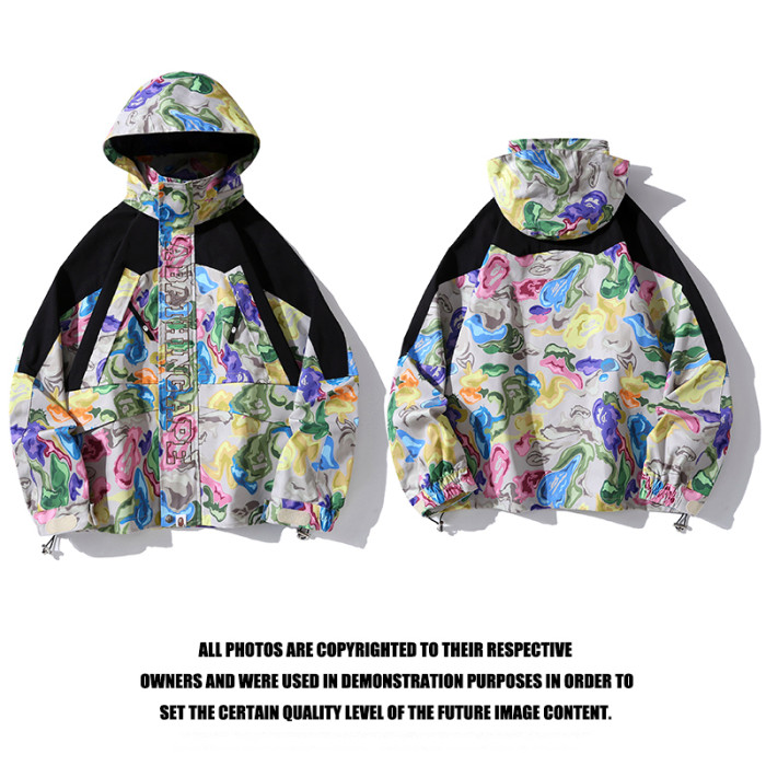 High Quality Bape Camouflage Ski Jacket Double Layer Jacket WTBP-019