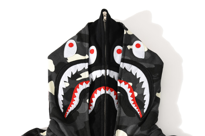 High Quality Bape Cotton Zipper Hoodie Jacket WTBP-014