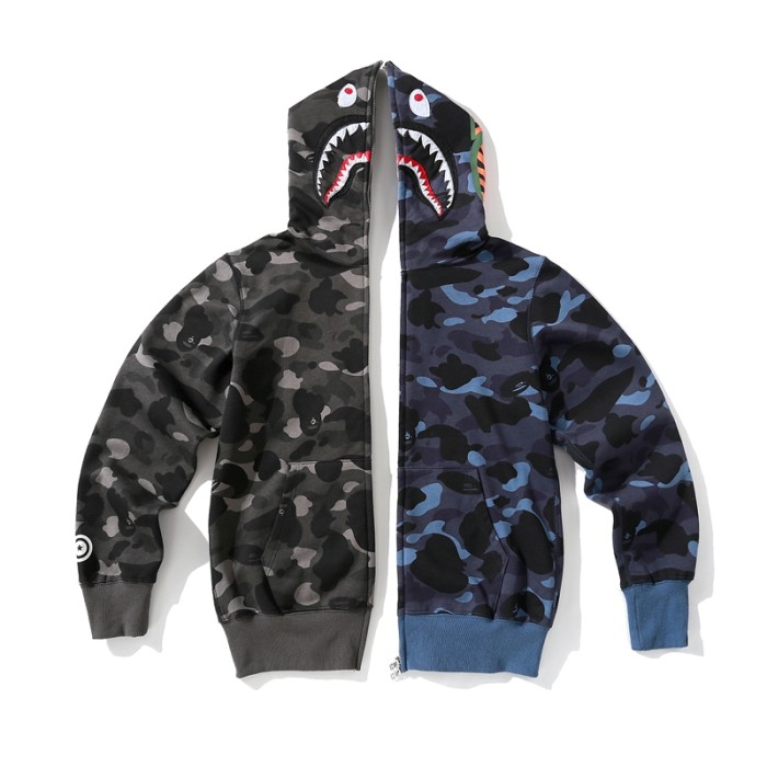 High Quality Bape Cotton Zipper Hoodie Jacket WTBP-029