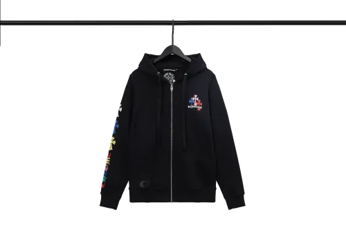 High Quality Chrome Hearts 400G Cotton Thicken Hoodie Zipper Jacket WTCH-143