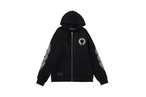 High Quality Chrome Hearts 380G Cotton Hoodie Zipper Jacket WTCH-128
