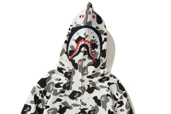 High Quality Bape Cotton Zipper Hoodie Jacket WTBP-049