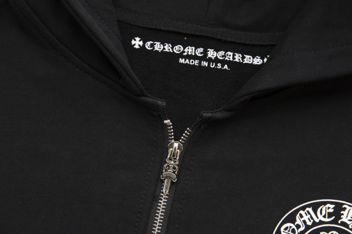 High Quality Chrome Hearts 420G Cotton Hoodie Zipper Jecket WTCH-132