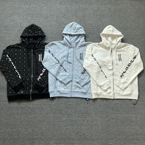 High Quality Chrome Hearts 400G Cotton Hoodie Zipper Jacket WTCH-108