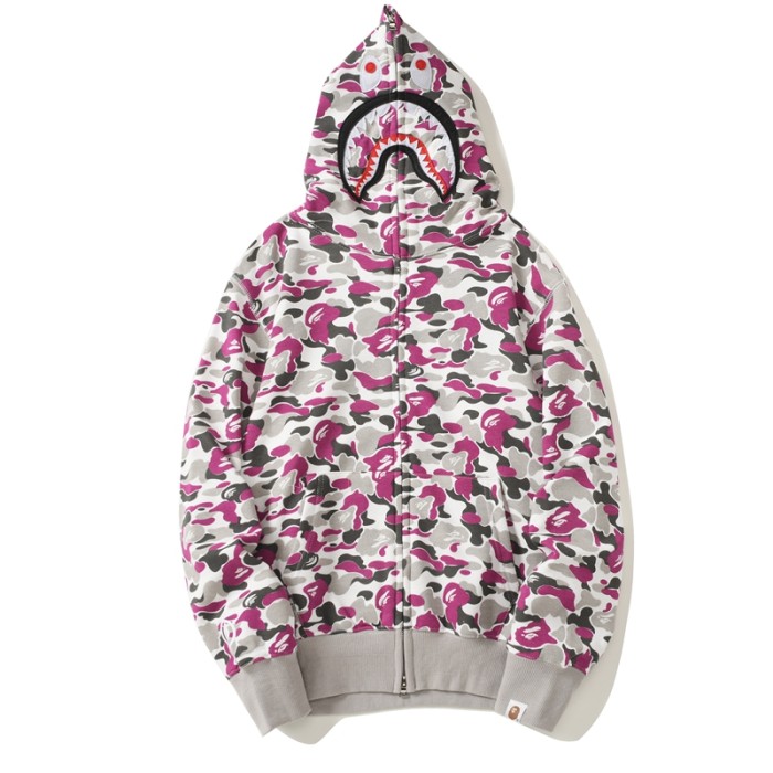 High Quality Bape Cotton Zipper Hoodie Jacket WTBP-056