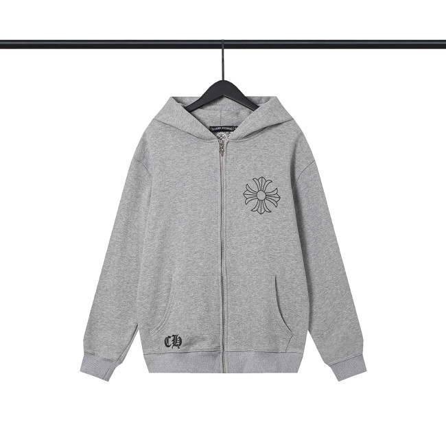 High Quality Chrome Hearts 420G Cotton Hoodie Zipper Jecket WTCH-115