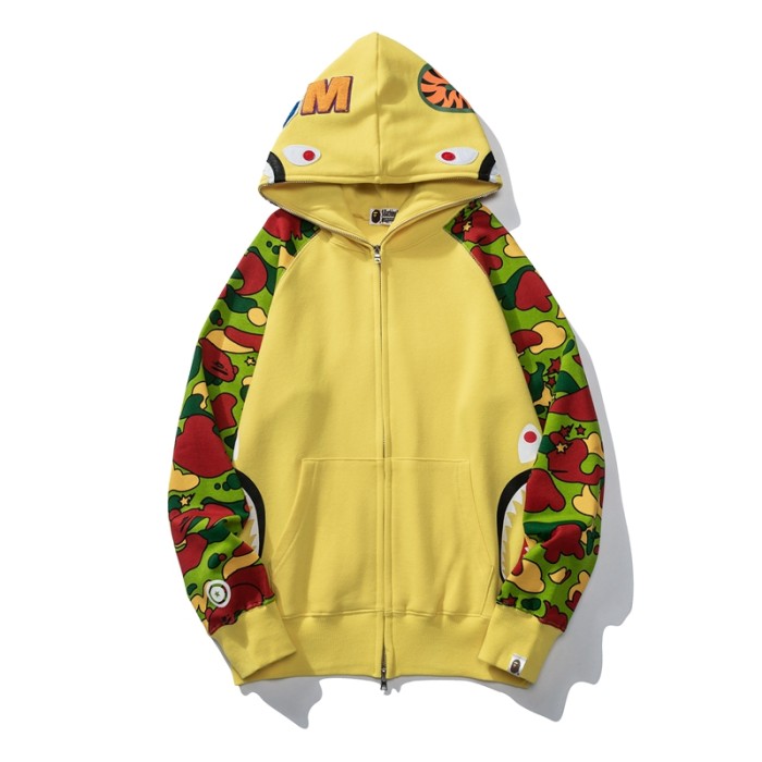 High Quality Bape Cotton Zipper Hoodie Jacket WTBP-069