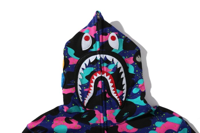 High Quality Bape Cotton Zipper Hoodie Jacket WTBP-129