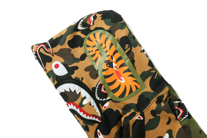 High Quality Bape Cotton Zipper Hoodie Jacket WTBP-111