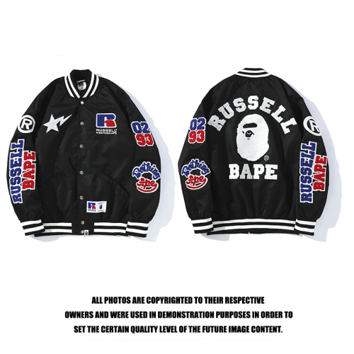 High Quality Bape Cotton Add Fleece Baseball Jacket Baseball Coat WTBP-127