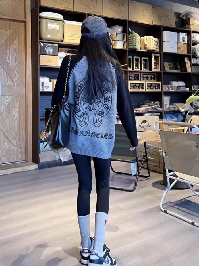 High Quality Chrome Hearts Wool Crew Neck Sweater WTCH-167