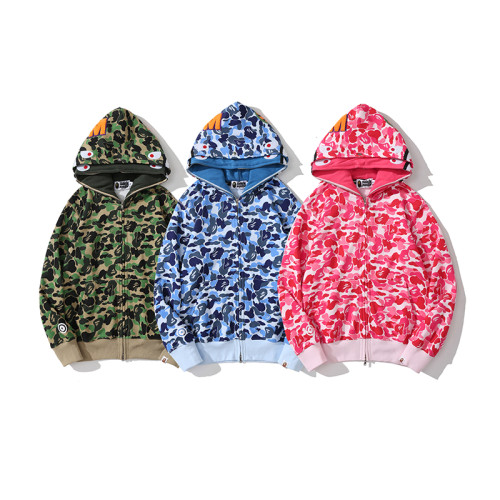 High Quality Bape Cotton Zipper Hoodie Jacket WTBP-114