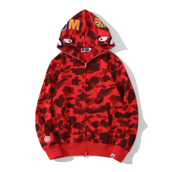 High Quality Bape Cotton Zipper Hoodie Jacket WTBP-110