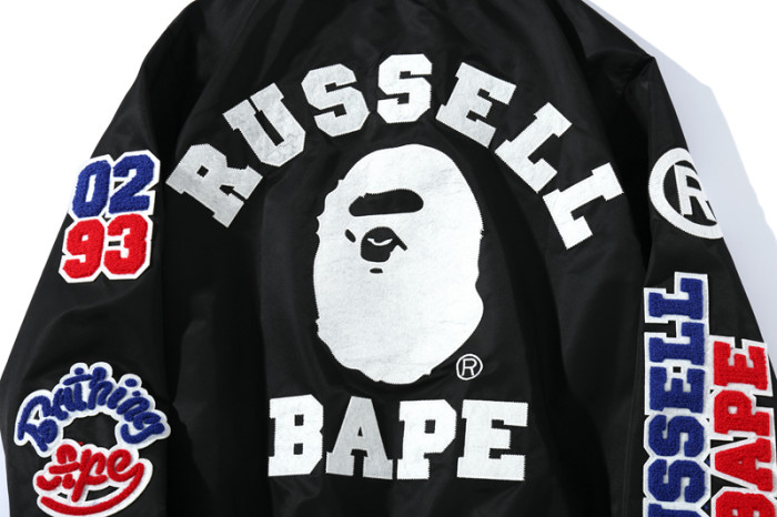 High Quality Bape Cotton Add Fleece Baseball Jacket Baseball Coat WTBP-127