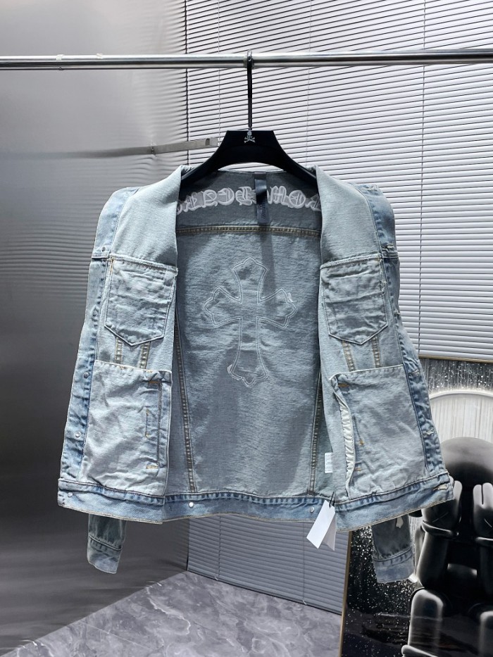 High Quality Chrome Hearts Cotton Denim Jacket WTCH-171