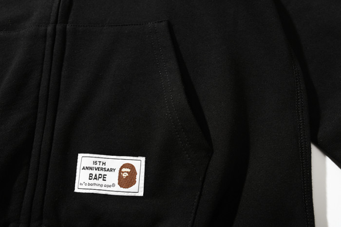 High Quality Bape Cotton Zipper Hoodie Jacket WTBP-082