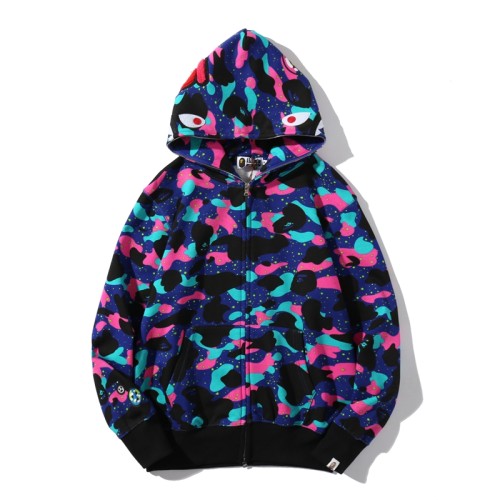 High Quality Bape Cotton Zipper Hoodie Jacket WTBP-129