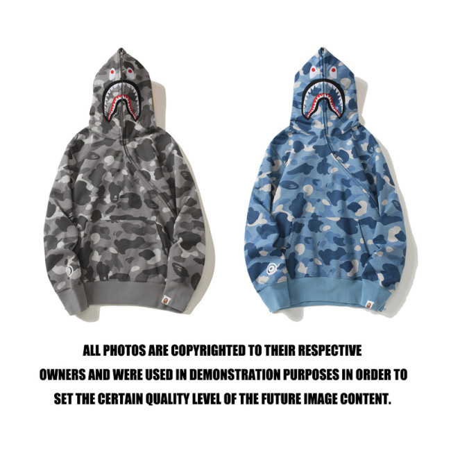 High Quality Bape Cotton Zipper Hoodie Jacket WTBP-071