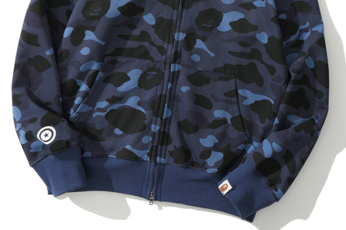 High Quality Bape Cotton Zipper Hoodie Jacket WTBP-118