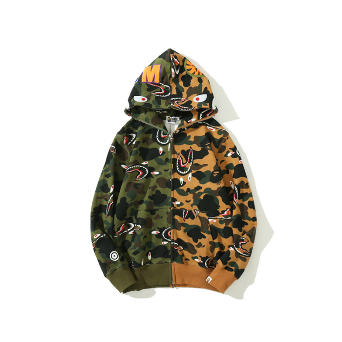 High Quality Bape Cotton Zipper Hoodie Jacket WTBP-111