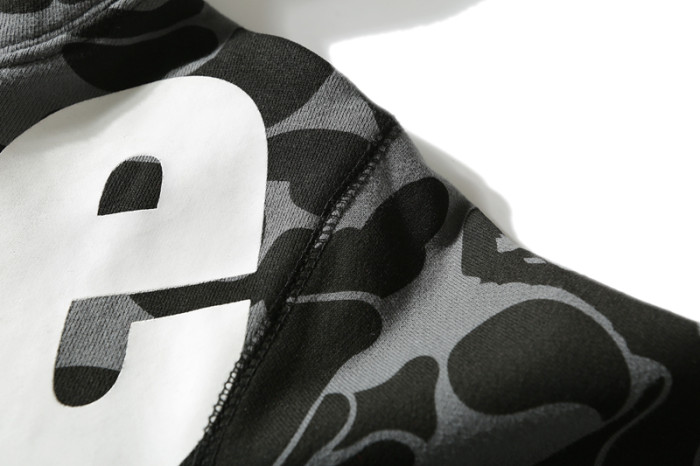 High Quality Bape Cotton Zipper Hoodie Jacket WTBP-100