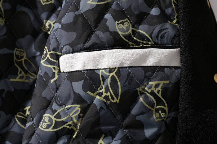 High Quality Bape Cotton Baseball Jacket Baseball Uniform WTBP-091