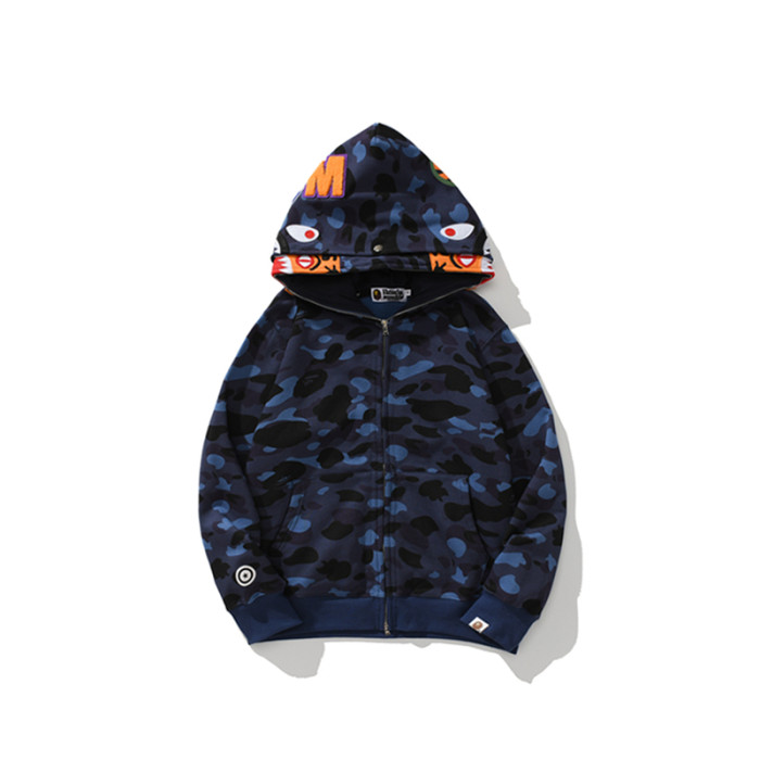 High Quality Bape Cotton Zipper Hoodie Jacket WTBP-081