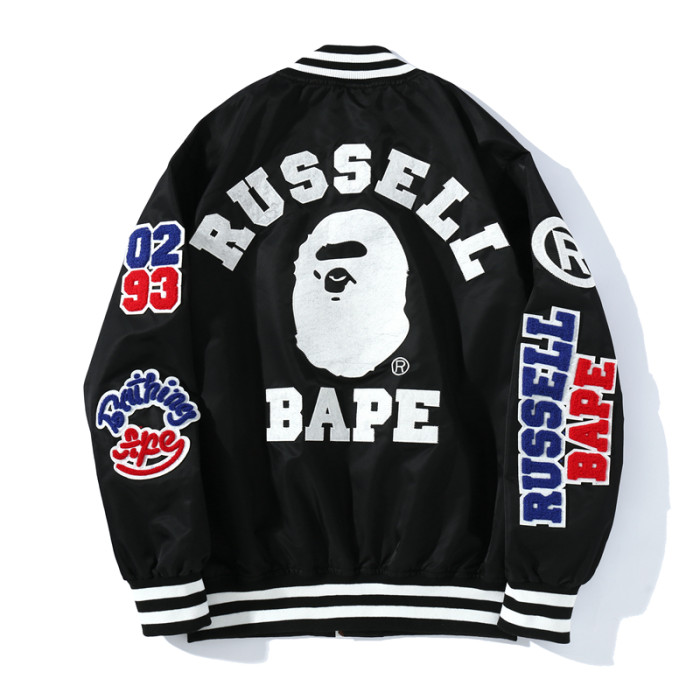 High Quality Bape Cotton Add Fleece Baseball Jacket Baseball Coat WTBP-127