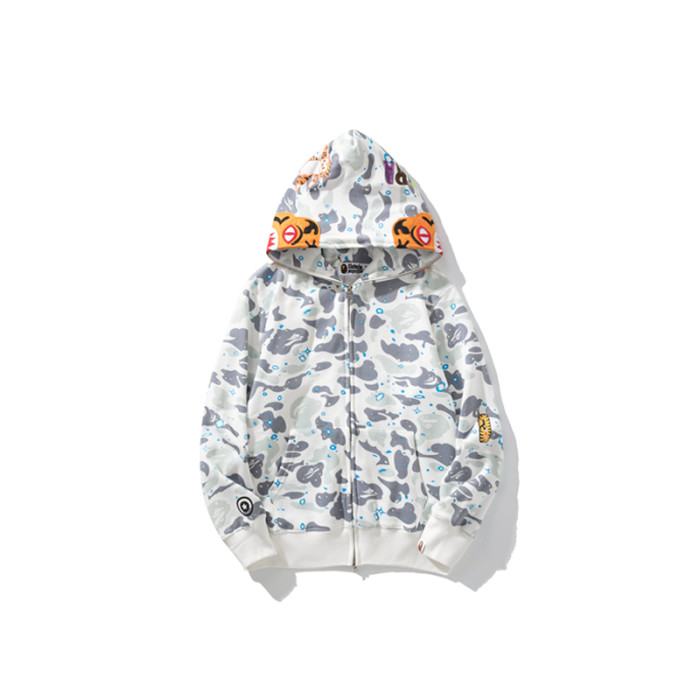 High Quality Bape Cotton Zipper Hoodie Jacket WTBP-075