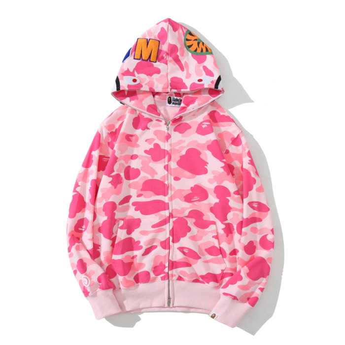 High Quality Bape Cotton Zipper Hoodie Jacket WTBP-110