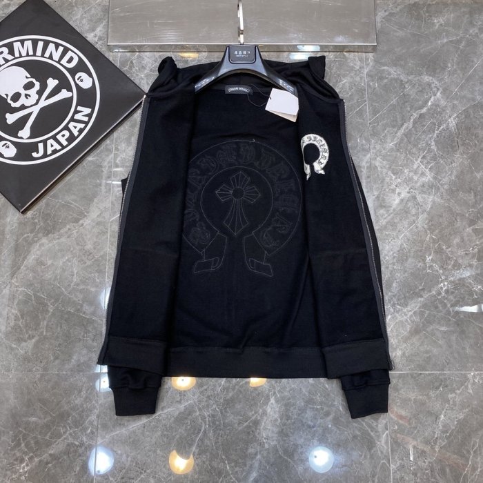 High Quality Chrome Hearts 420G Cotton Thicken Hoodie Zipper Jecket WTCH-155